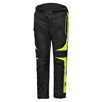Spodnie tekstylne IXS JUNIOR 1.0 ST [SOLTO-TEX] - czarno żółte fluo